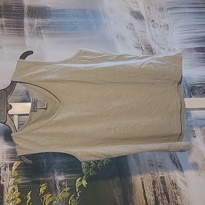 Eddie Bauer Womens Medium tank top light green vneck